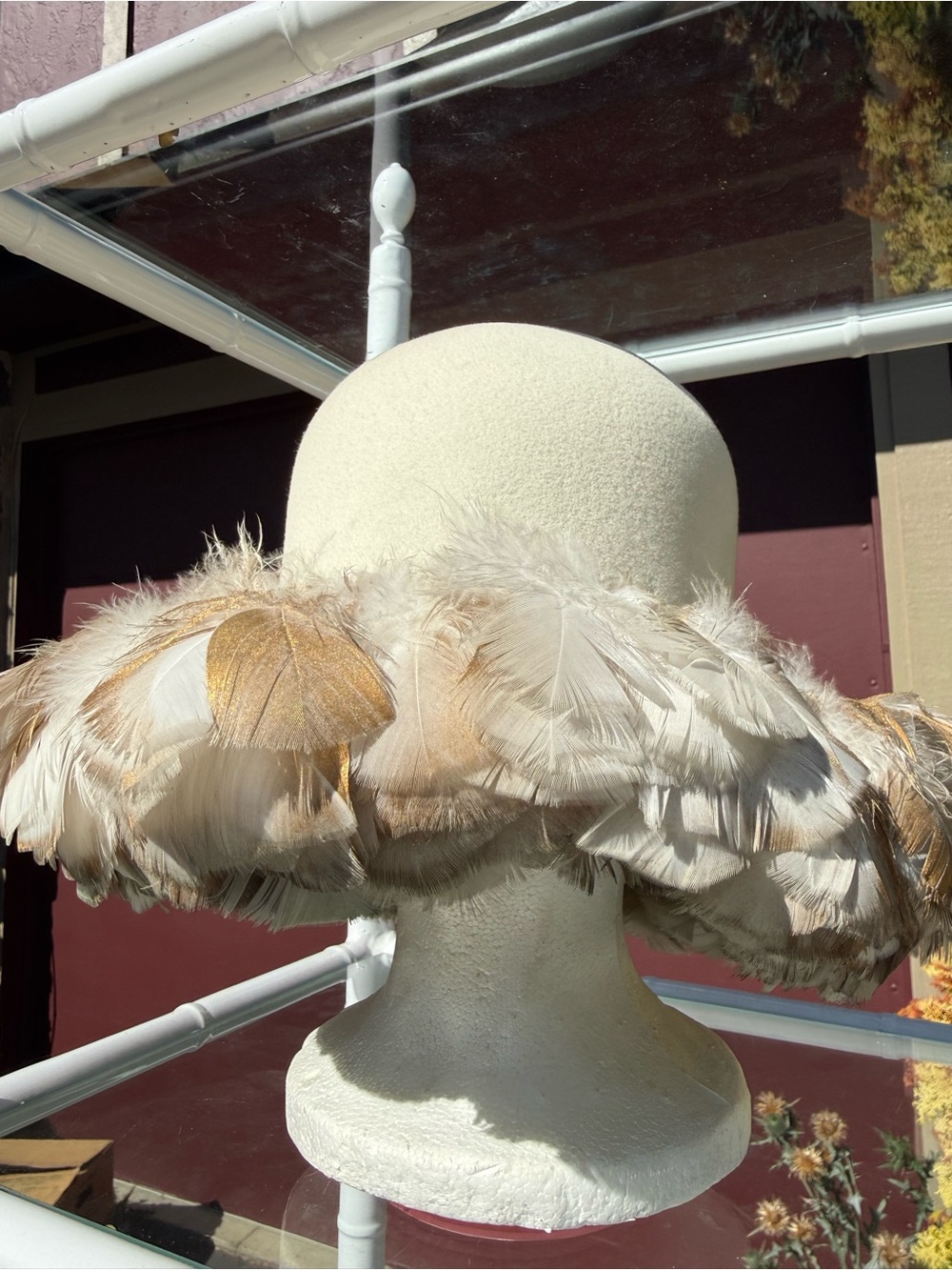 Vintage Christian Dior Feather hat